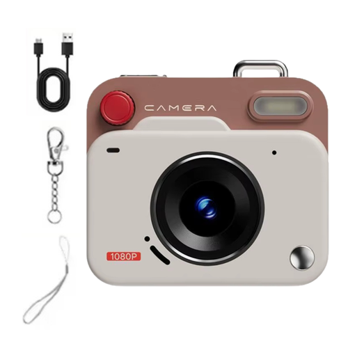 📷 Mini Cámara Retro Portátil  Pequeña en tamaño. Grande en estilo.