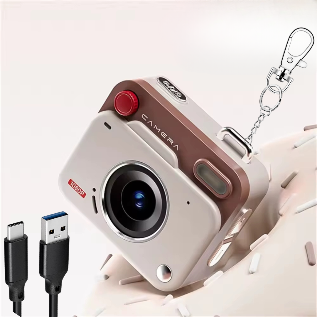 📷 Mini Cámara Retro Portátil  Pequeña en tamaño. Grande en estilo.